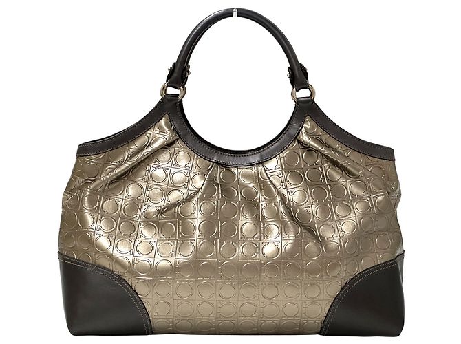 Borsa Tote Salvatore Ferragamo Double Gancini - vista 2