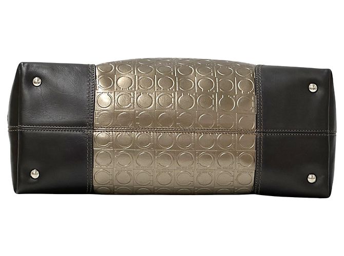 Borsa Tote Salvatore Ferragamo Double Gancini - vista 3