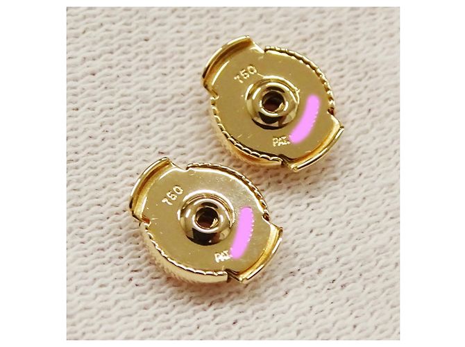 Hermès Boucles d'oreilles puces Hermes Pink Gold - vue 10