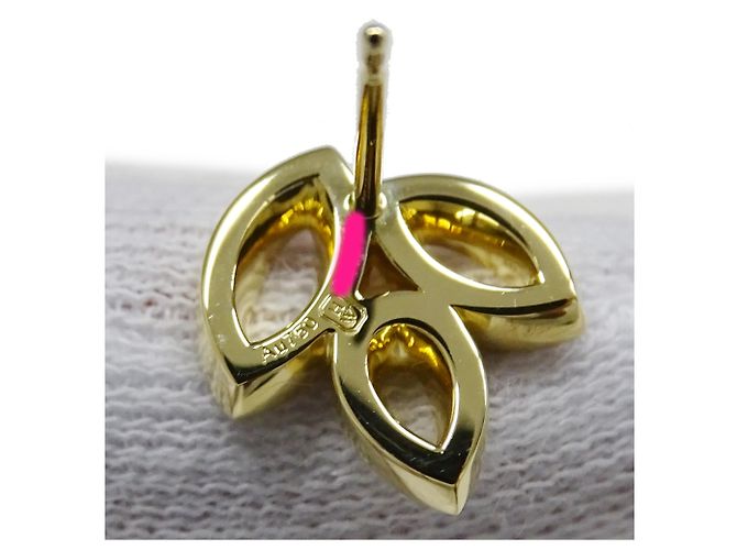 Boucles d'oreilles puces Harry Winston en or jaune 18K - vue 12