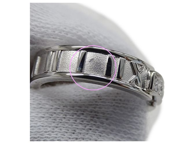 Autre Marque Anello Fascia Atlas da Donna Tiffany & Co. con 3 Diamanti - vista 10