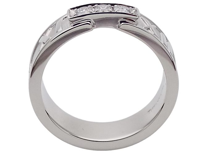 Autre Marque Anello Fascia Atlas da Donna Tiffany & Co. con 3 Diamanti - vista 3