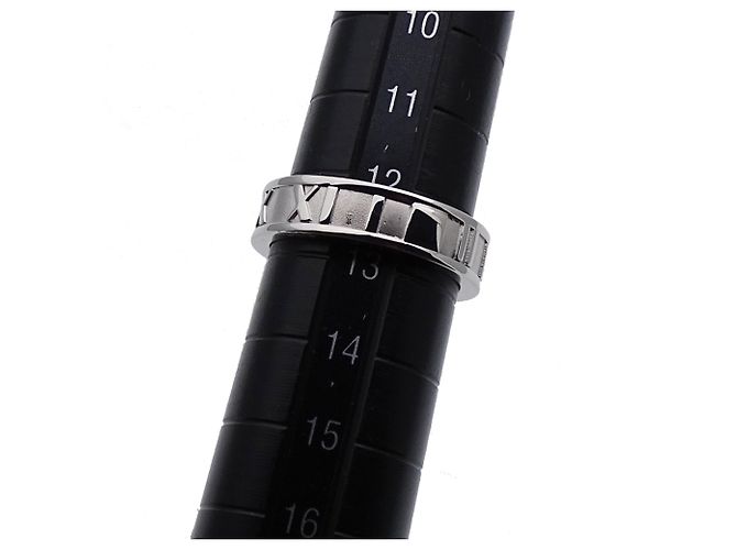 Autre Marque Anello Fascia Atlas da Donna Tiffany & Co. con 3 Diamanti - vista 8