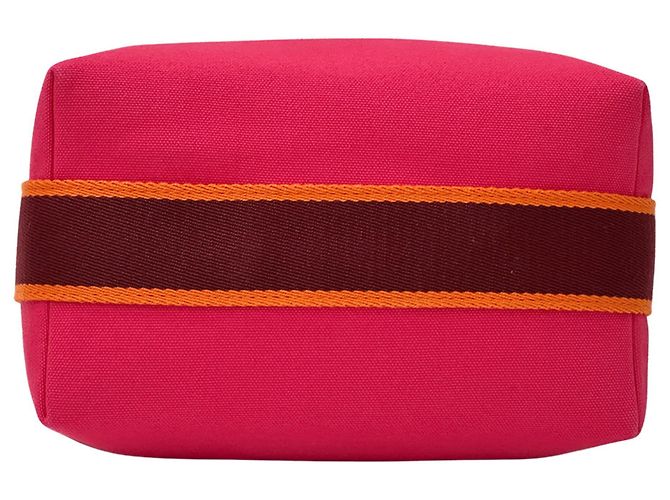 Hermès Hermes Pink Toile Officier Handtasche - Ansicht 3