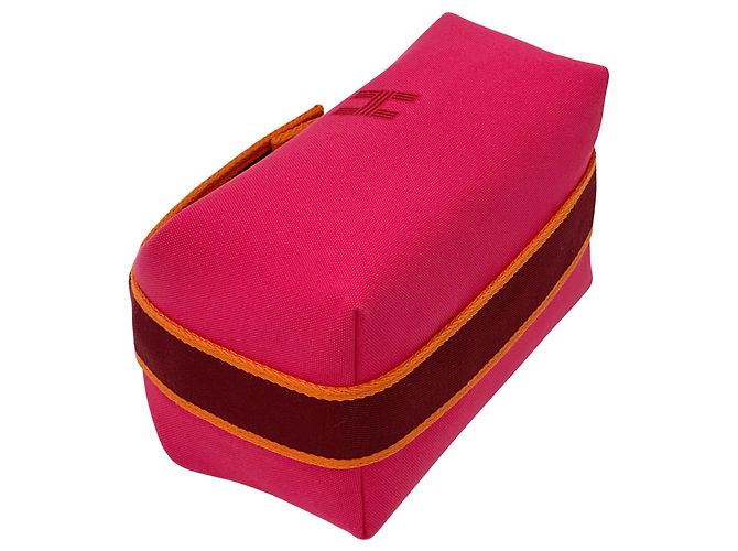 Hermès Hermes Pink Toile Officier Handtasche - Ansicht 4
