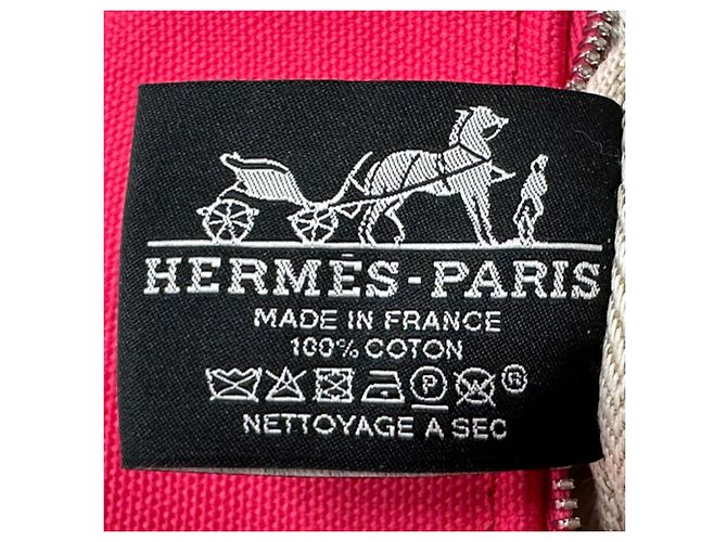 Hermès Hermes Pink Toile Officier Handtasche - Ansicht 6