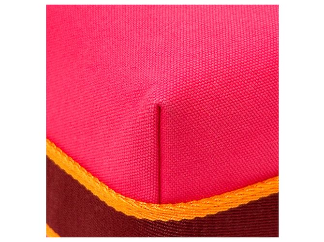 Hermès Hermes Pink Toile Officier Handtasche - Ansicht 7