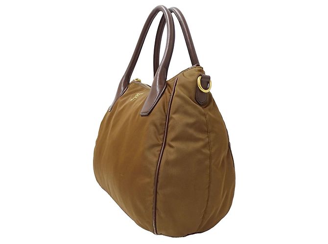 Prada Brown Nylon Handbag - view 4
