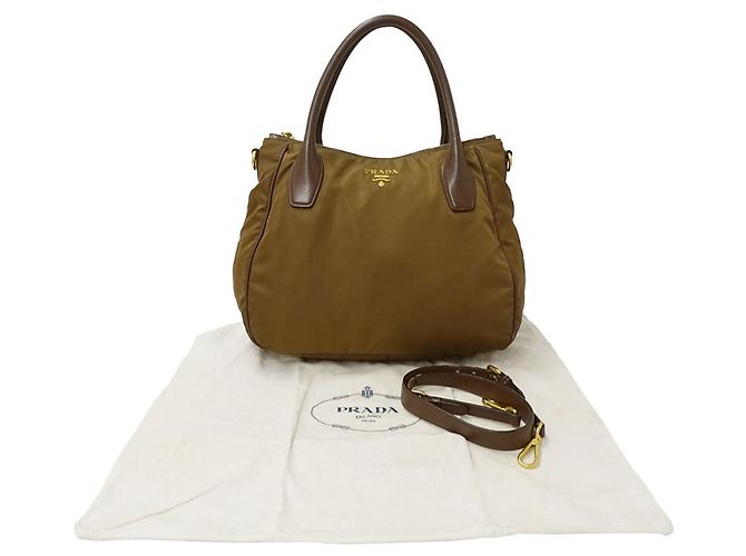 Prada Brown Nylon Handbag - view 6
