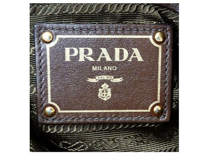 Prada Brown Nylon Handbag - view 8