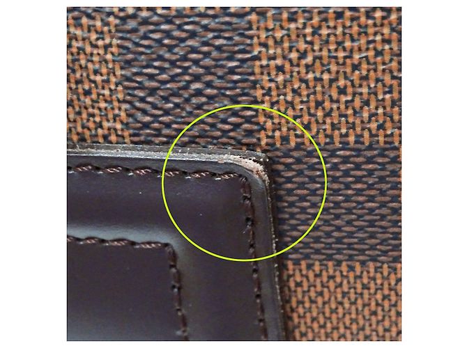 Borsa Mini Boston Louis Vuitton Damier Canvas Nolita Brown - vista 9