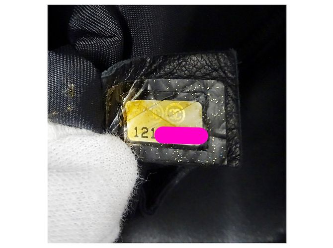 Bolso Tote Chanel de lona recubierta negra - vista 7