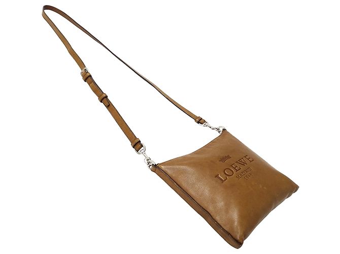 Bolso de hombro Loewe de piel marrón - vista 4