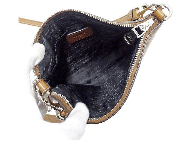 Bolso de hombro Loewe de piel marrón - vista 5