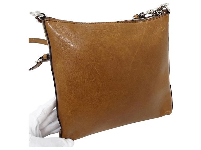 Bolso de hombro Loewe de piel marrón - vista 8