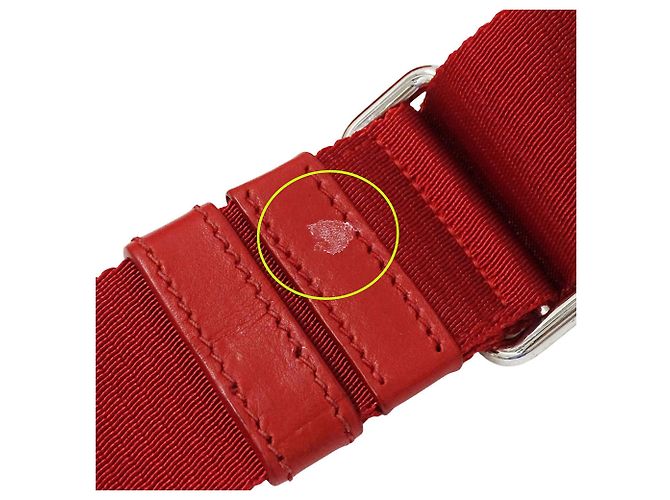 Borsa a mano Prada in nylon rosso - vista 16