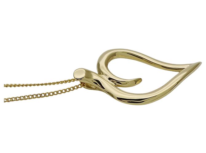 Autre Marque Tiffany & Co. Open Leaf Heart Halskette aus Gelbgold - Ansicht 3