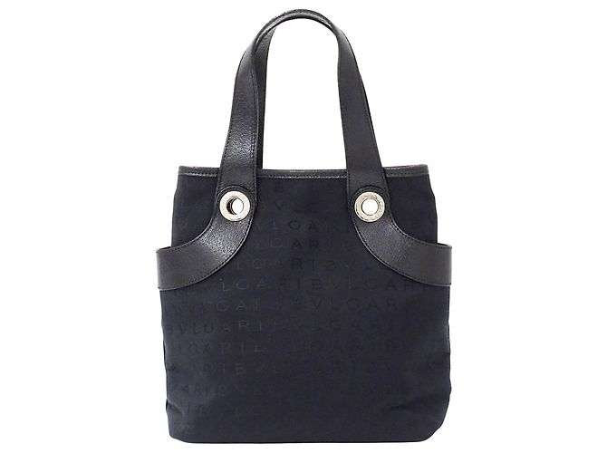 Bulgari Bolso Tote Bvlgari de lona negra - vista 2