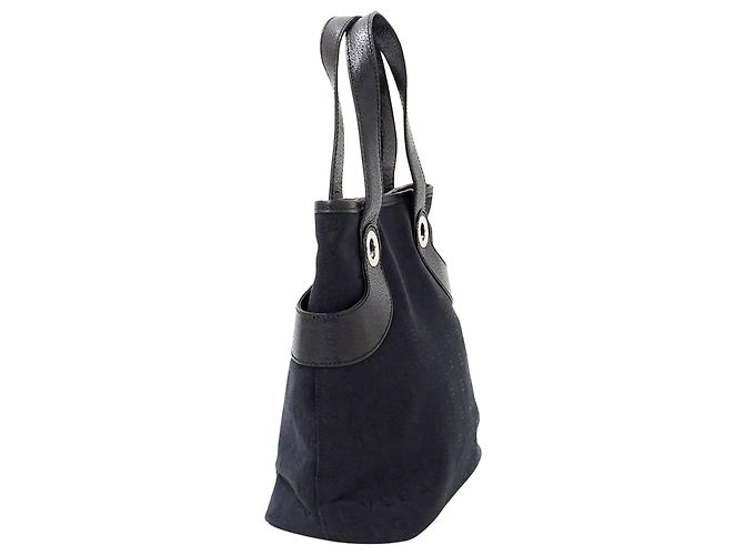 Bulgari Bolso Tote Bvlgari de lona negra - vista 4
