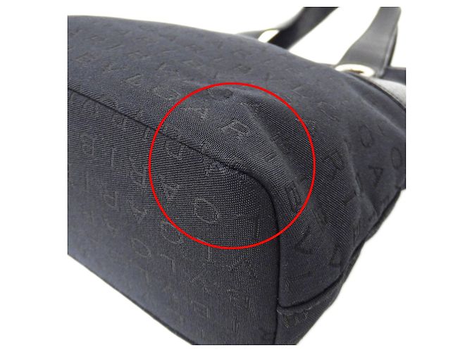 Bulgari Bolso Tote Bvlgari de lona negra - vista 8