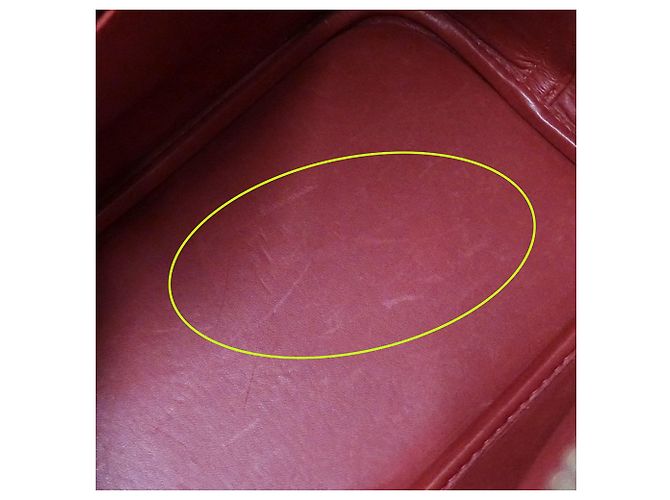 Hermès Borsa Hermes Bolide 35 in pelle Togo rossa - vista 15