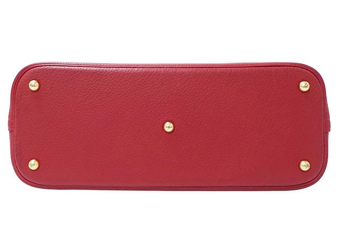 Hermès Borsa Hermes Bolide 35 in pelle Togo rossa - vista 3