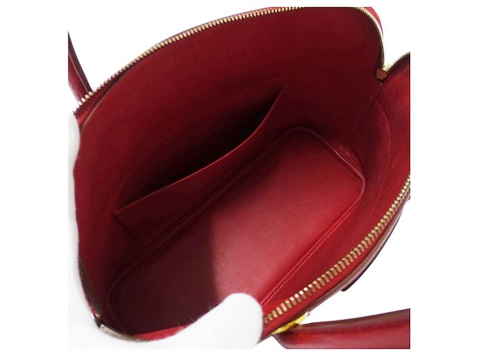 Hermès Borsa Hermes Bolide 35 in pelle Togo rossa - vista 6