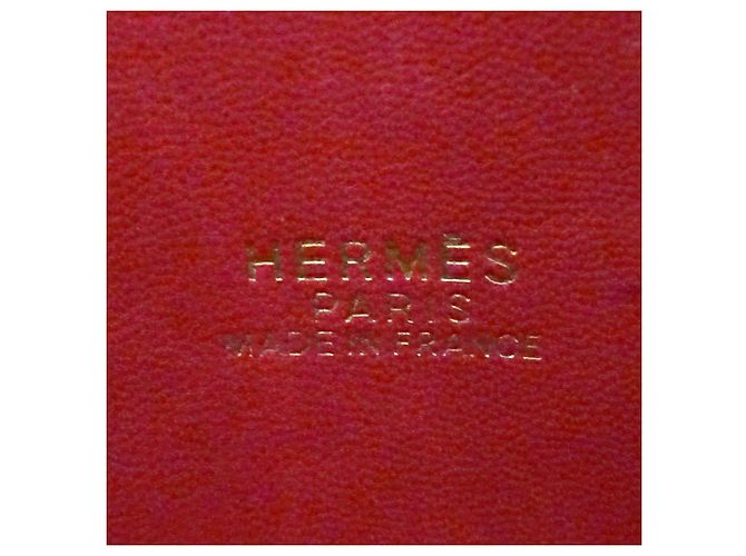 Hermès Borsa Hermes Bolide 35 in pelle Togo rossa - vista 7