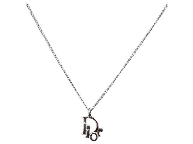 Pendente in metallo con logo vintage Christian Dior - vista 3