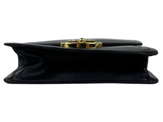 Prada Schultertasche aus schwarzem Leder - Ansicht 4