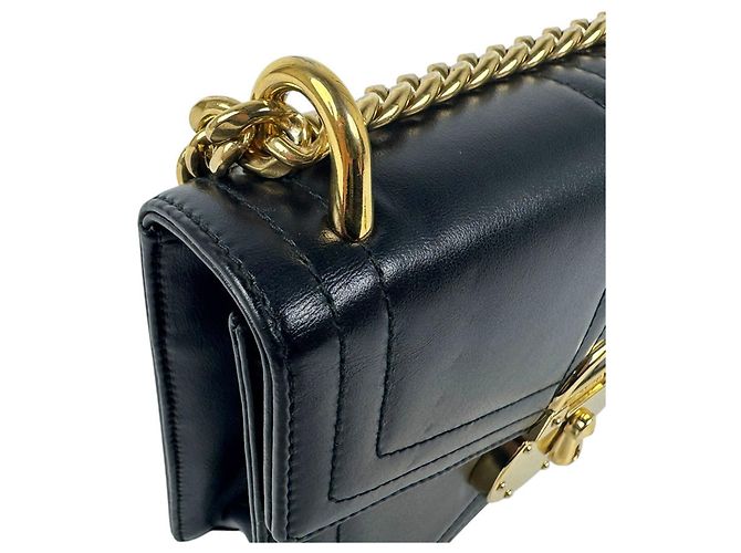Prada Schultertasche aus schwarzem Leder - Ansicht 7