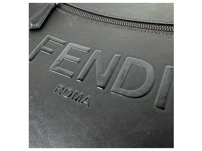 Zaino Fendi in pelle nera - vista 11