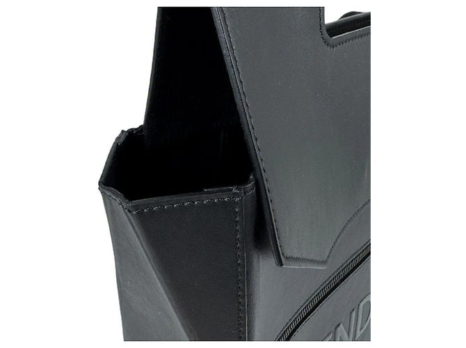 Zaino Fendi in pelle nera - vista 7