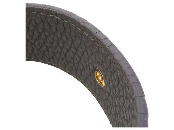 Gancini Borsa a tracolla in pelle grigia Salvatore Ferragamo - vista 13