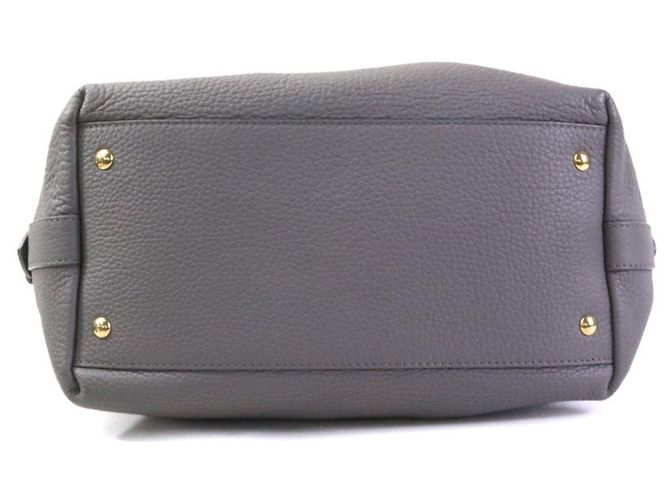 Gancini Borsa a tracolla in pelle grigia Salvatore Ferragamo - vista 4