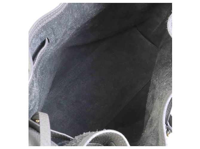 Gancini Borsa a tracolla in pelle grigia Salvatore Ferragamo - vista 5