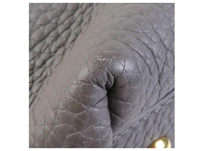 Gancini Borsa a tracolla in pelle grigia Salvatore Ferragamo - vista 6