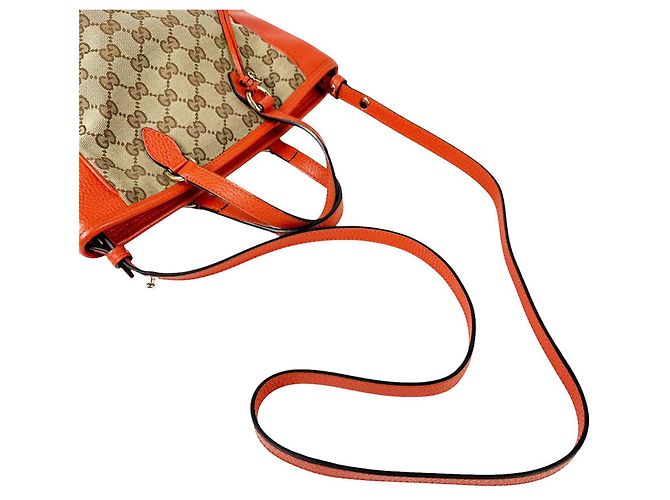 Borsa a mano Gucci in tela GG e pelle - vista 11