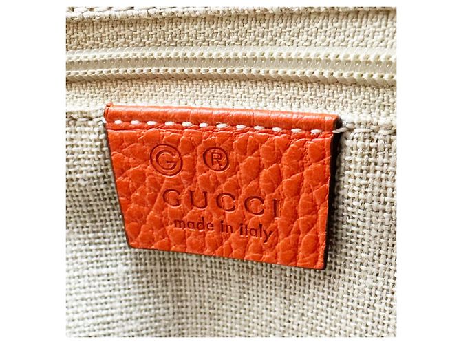 Borsa a mano Gucci in tela GG e pelle - vista 12