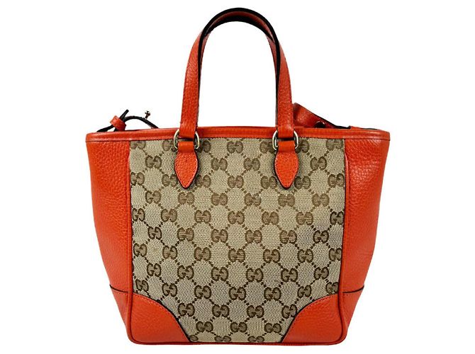 Borsa a mano Gucci in tela GG e pelle - vista 3