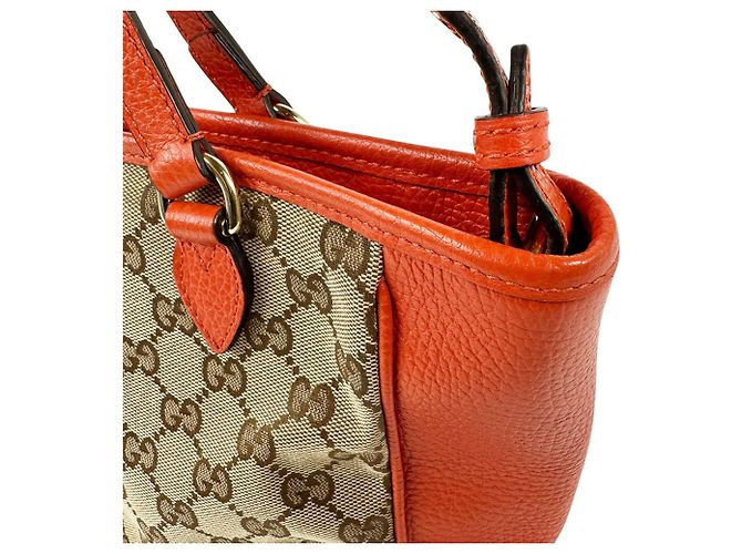 Borsa a mano Gucci in tela GG e pelle - vista 6