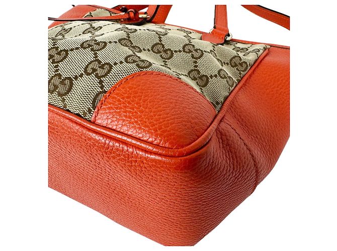 Borsa a mano Gucci in tela GG e pelle - vista 8