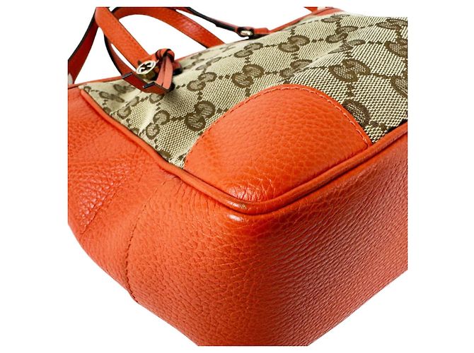 Borsa a mano Gucci in tela GG e pelle - vista 9