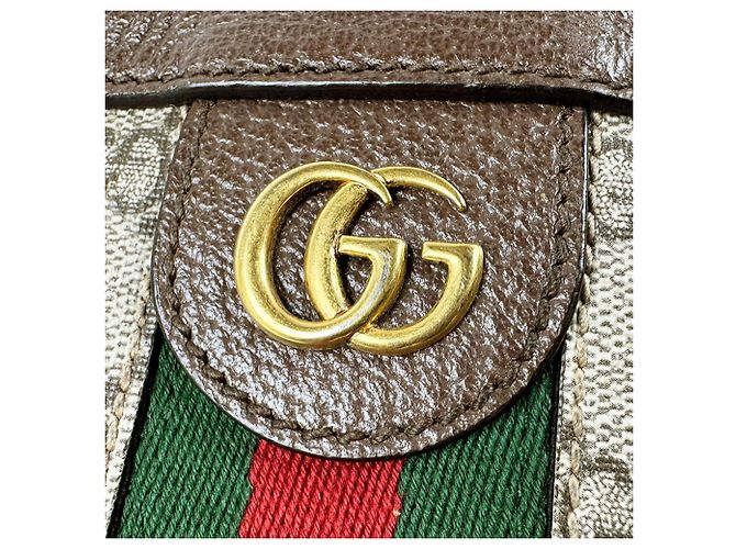 Borsa a tracolla Gucci Ophidia GG Supreme Canvas Leather - vista 14