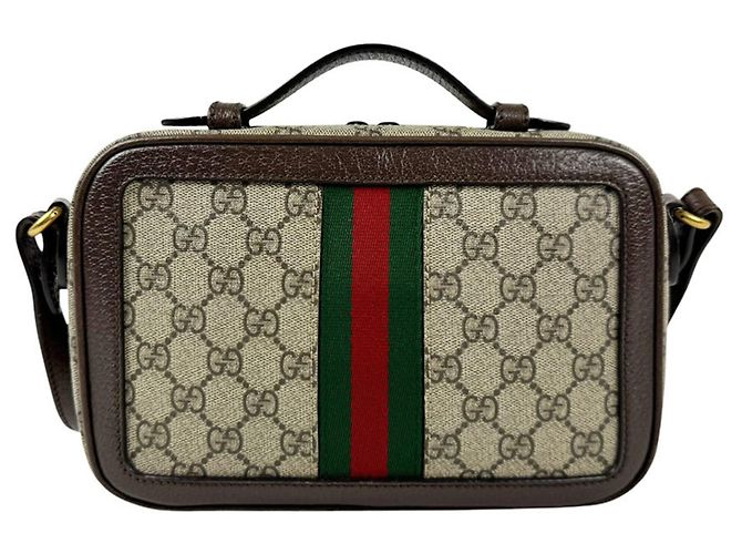 Borsa a tracolla Gucci Ophidia GG Supreme Canvas Leather - vista 3