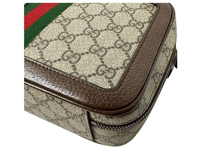 Borsa a tracolla Gucci Ophidia GG Supreme Canvas Leather - vista 8