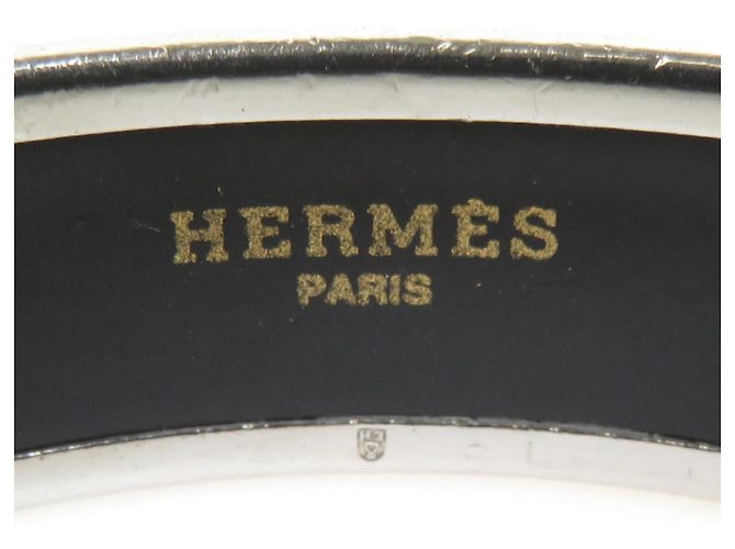 Hermès Hermes Pink and Silver Bangle Bracelet - view 7