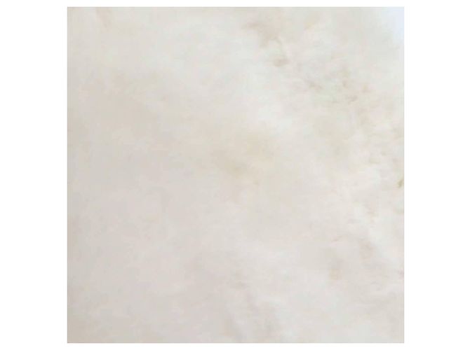 Bolsa de mão Chanel em couro e pele Off-White - vista 11