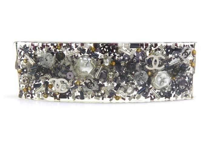 Chanel Navy und Silver Haarspange - Ansicht 2