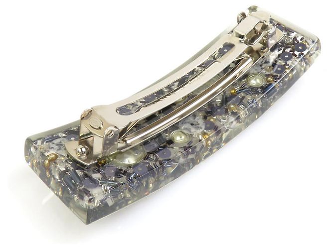 Chanel Navy und Silver Haarspange - Ansicht 5